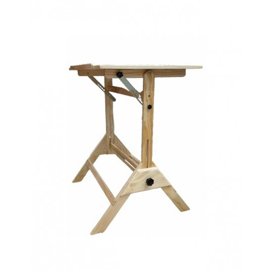 طاولة رسم خشب زان صلب سهلة التحكم متعددة الاستخدام.